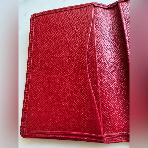 LOUIS VUITTON Epi Red Business Card Holder Card Case - Picture 6 of 9